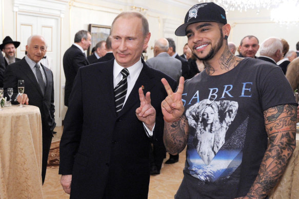 Timati with Vladimir Putin in 2012.