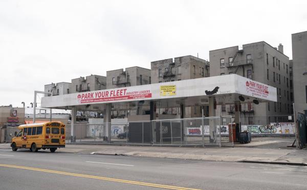 The lot expected to open as a truck depot on W. 145th St. between Malcolm X Blvd. and Adam Clayton Powell Blvd. in Harlem on Friday, Jan. 13, 2023.