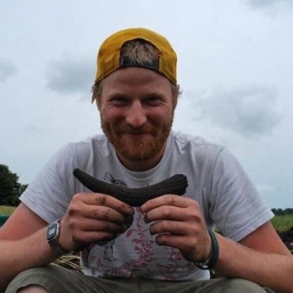 Archaeologist Dr Harry Robson of the University of York