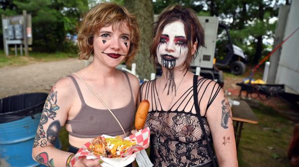 Insane Clown Posse performs at the 2023 Gathering of the Juggalos