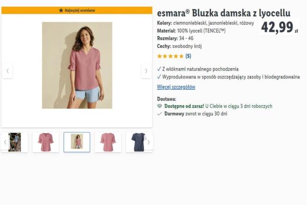 Casual but feminine blouse from Lidl