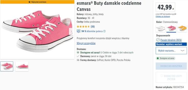 sneakers from Lidl