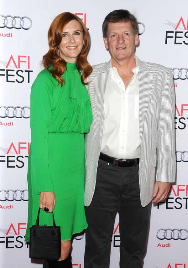 Tabitha Soren and Michael Lewis in 2015