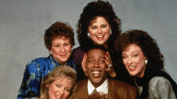 The cast of "Designing Women" in a promotio<em></em>nal portrait circa 1987