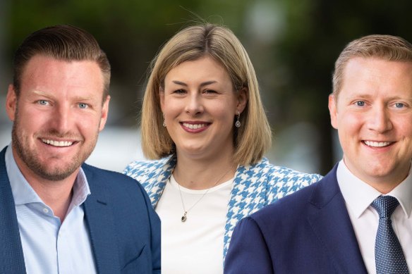 Sam Groth, Jess Wilson and 
Brad Rowswell were among those promoted to Victoria’s shadow cabinet after last year’s election loss.