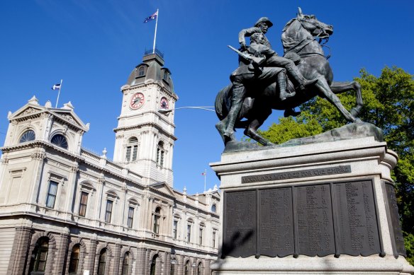 The centre of Ballarat is full of ornate buildings, unlike some of its poorer suburbs.