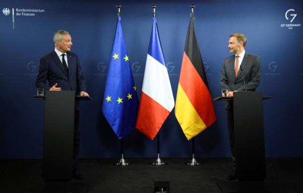 French Finance Minister Le Maire receives the Grand Cross of the Order of Merit of the Federal Republic of Germany