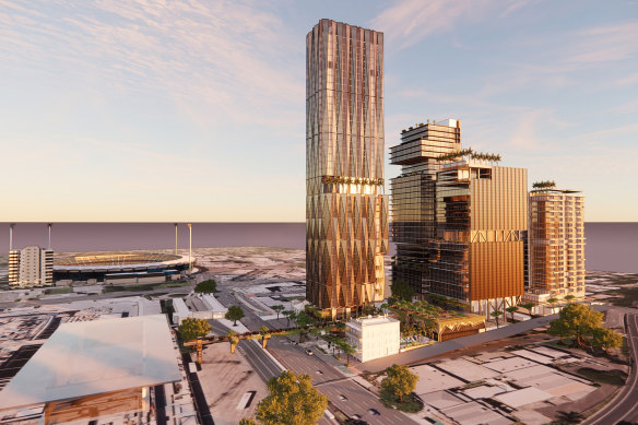 Woolloongabba’s proposed $1.2 billion Station Square complex.