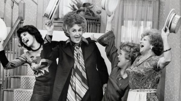 Adrienne Barbeau, Bea Arthur, Rue McClanahan, and Hermione Baddeley on "Maude"