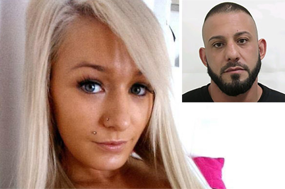 Ellie Price and (inset) murder accused Ricardo Barbaro.