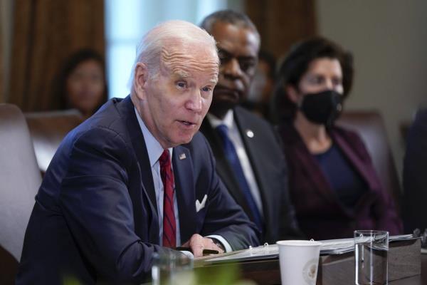 President Joe Biden speaks during a cabinet meeting at the White House, Thursday, Jan. 5, 2023, in Washington.